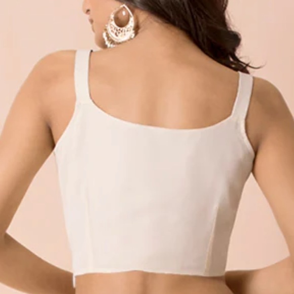 Ivory mirror work crop top - Picture 3 of 3